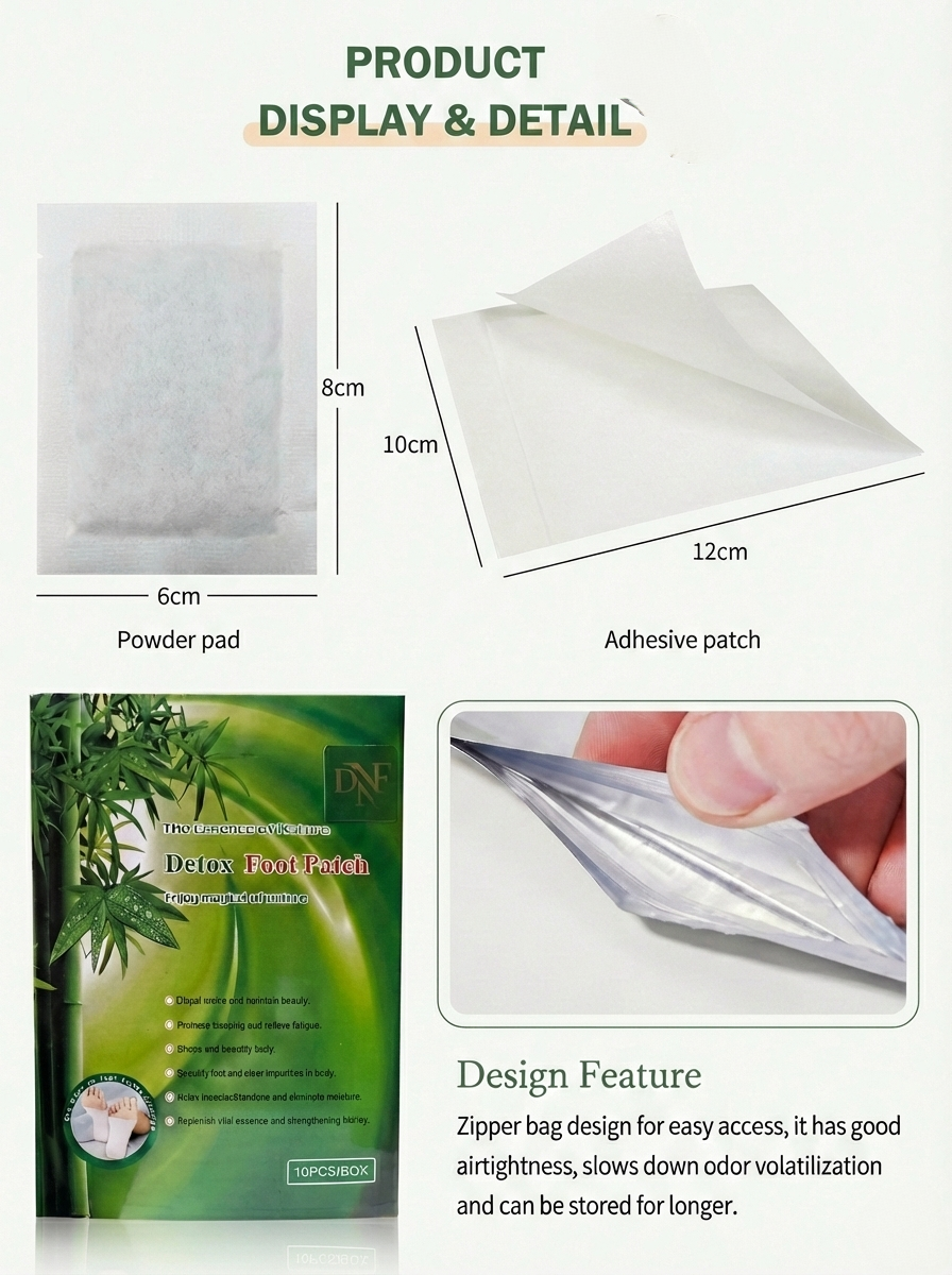 Detox Foot Patch - Natural Overnight Relaxation (10 Patches)